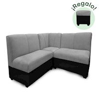 Sofá Seccional Provenzal + Banqueta de Regalo
